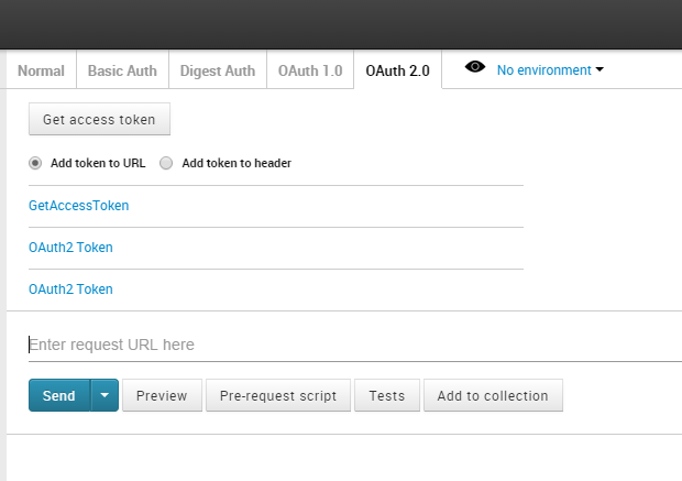 get postman authorization token